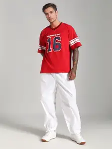 IZF Men High-Rise Loose Fit Parachute Trousers