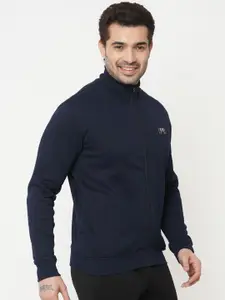 Sweet Dreams Men Mock Collar Front-Open Sweatshirt