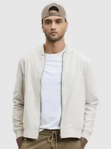 Snitch Mock Collar Pure Cotton Bomber Jacket