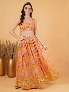 COTLAND FASHION Printed Ready to Wear Lehenga & Blouse With Dupatta