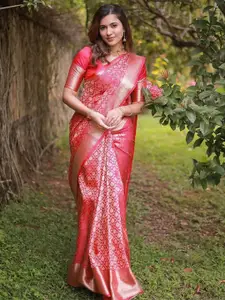 KALINI Woven Design Zari Banarasi Saree
