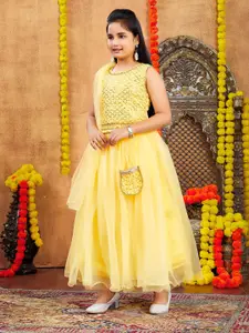 BAESD Girls Embellished Sequinned Ready to Wear Lehenga With Blouse & Dupatta With Bag