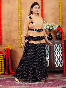 BAESD Girls Ready to Wear Lehenga With Blouse With Belt