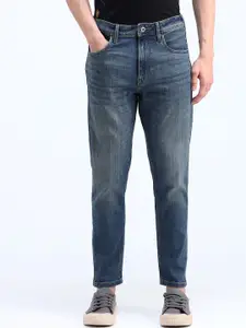 Flying Machine Men Mankle Tapered Fit Heavy Fade Stretchable Jeans