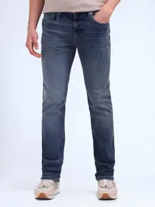 Flying Machine Men Straight Fit Heavy Fade Stretchable Jeans