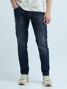 Flying Machine Men Tapered Fit Mid-Rise Cotton Light Fade Stretchable Jeans