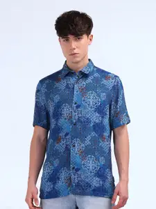 Flying Machine Men Floral Opaque Printed Casual Shirt