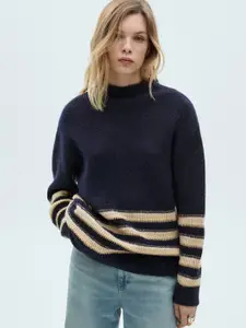 MANGO Striped Pullover