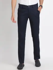 Turtle Men Relaxed Skinny Fit Mid-Rise Chinos Trousers
