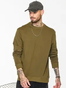 Snitch Men Cotton Round Neck Pullover