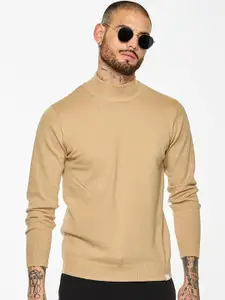 Snitch Men Mock Collar Long Sleeves Pullover