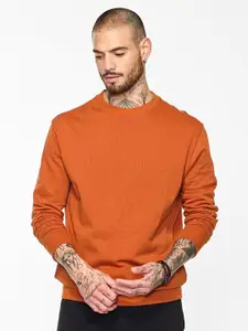 Snitch Men  Cotton Round Neck Long Sleeves Pullover