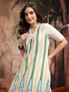 Sangria Women Printed Pure Cotton Kurta