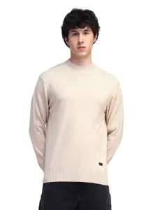 Flying Machine Men Pure Cotton Round Neck Pullover