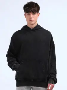 Flying Machine Men Cotton Hooded Oversized Sweatshirt