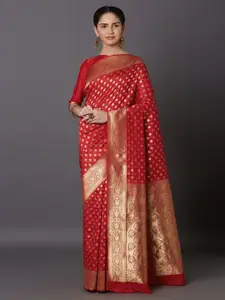 DIKONA DESIGNER Ethnic Motifs Zari Pure Silk Kanjeevaram Saree