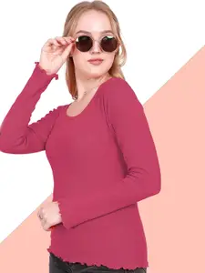 BAESD Women Round Neck Fitted Top