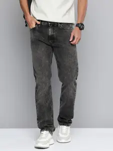 Levis Men 513 Slim Straight Fit Heavy Fade Stretchable Jeans