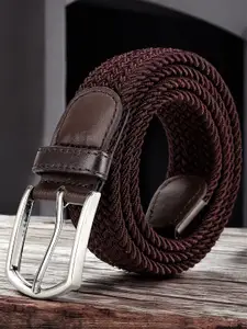 Provogue Men Braided Tang Belt