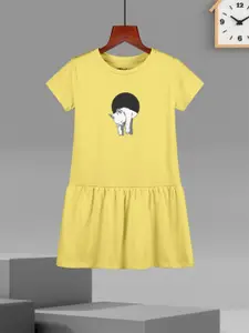 HELLCAT Girls Print A-Line Dress