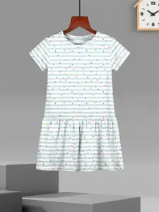 HELLCAT Girls Printed Cotton A-Line Dress