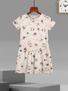 HELLCAT Girls Printed Drop-Waist Cotton Dress