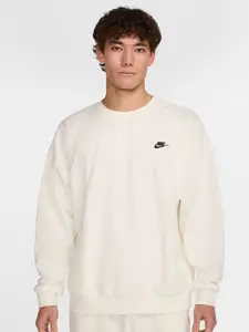 Nike Club Men's Oversized Pullover French Terry Crew Sweatshirts