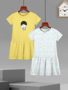 HELLCAT Girls Print A-Line Dress