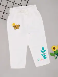 Pantaloons Baby Girls Mid-Rise Cropped Cotton Jeans