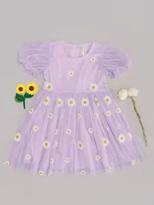 Pantaloons Junior Girls Floral Fit & Flare Dress