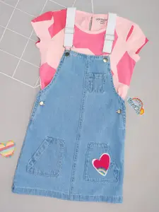 Pantaloons Junior Girls Cotton Pinafore Dress