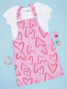 Pantaloons Junior Girls Cotton Conversational Printed Pinafore Dress
