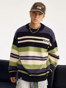 StyleCast Men Striped Pullover Sweater