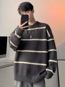 StyleCast Men Striped Pullover