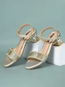 Bata Women Embellished Block Heel Sandals