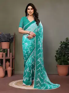 KALINI Printed Pure Georgette Saree