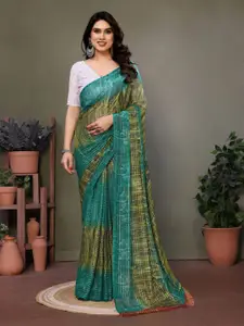 KALINI Printed Pure Georgette Saree