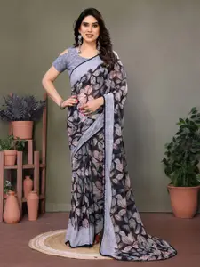 KALINI Printed Pure Georgette Saree
