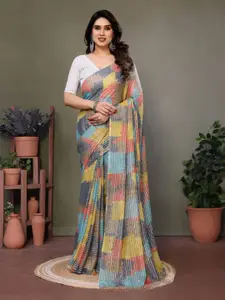 KALINI Printed Pure Georgette Saree