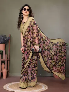 KALINI Printed Pure Georgette Saree