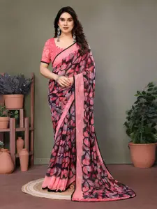 KALINI Printed Pure Georgette Saree