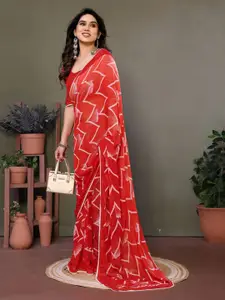 KALINI Printed Pure Georgette Saree