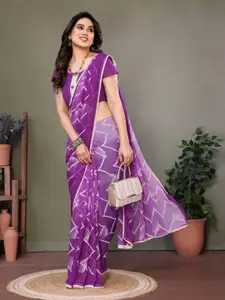 KALINI Printed Pure Georgette Saree