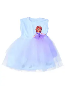 MVD Fashion Girls Graphic Printed Fit and Flare Dress