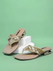 Bata Women Printed Rubber Thong Flip-Flops