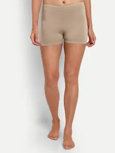 Espresso Women Solid Mid-Rise Lounge Shorts