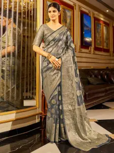 KALINI Ethnic Motifs Woven Design Organza Banarasi Saree