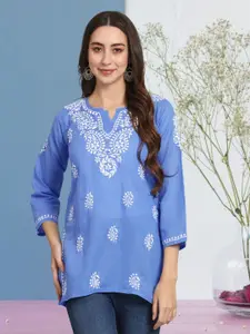PARAMOUNT CHIKAN Women Ethnic Motifs Embroidered Chikankari Kurti