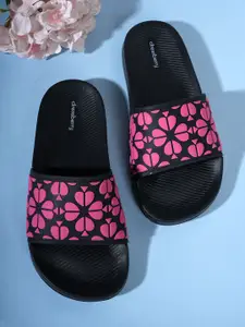 DressBerry Women Self Design Rubber Sliders