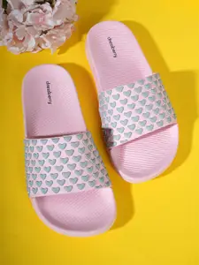 DressBerry Women Printed Rubber Sliders